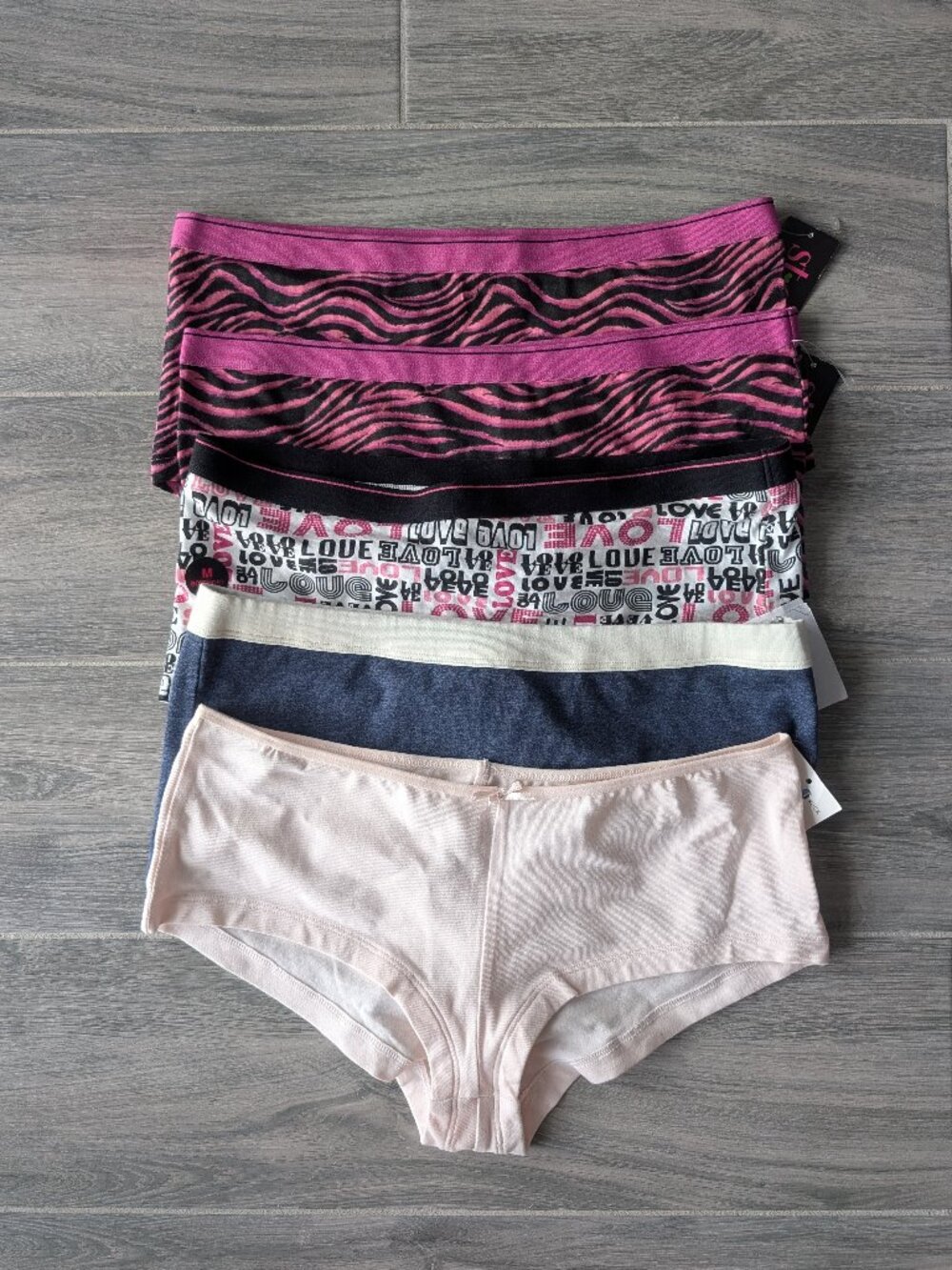 Set of x5 St. Eve Boyshort Panties Juniors Women SIZE MEDIUM